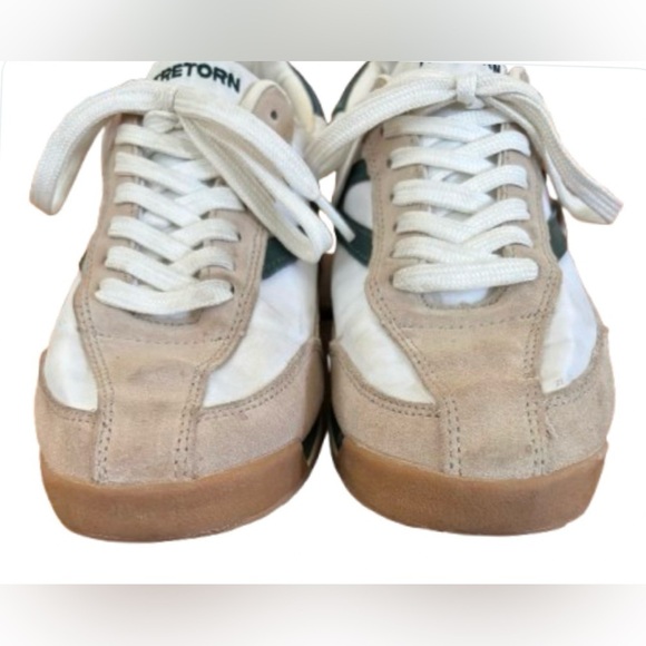 Tretorn Rawlings cream & dk grn lace up sneaker SZ 8 - Picture 7 of 11